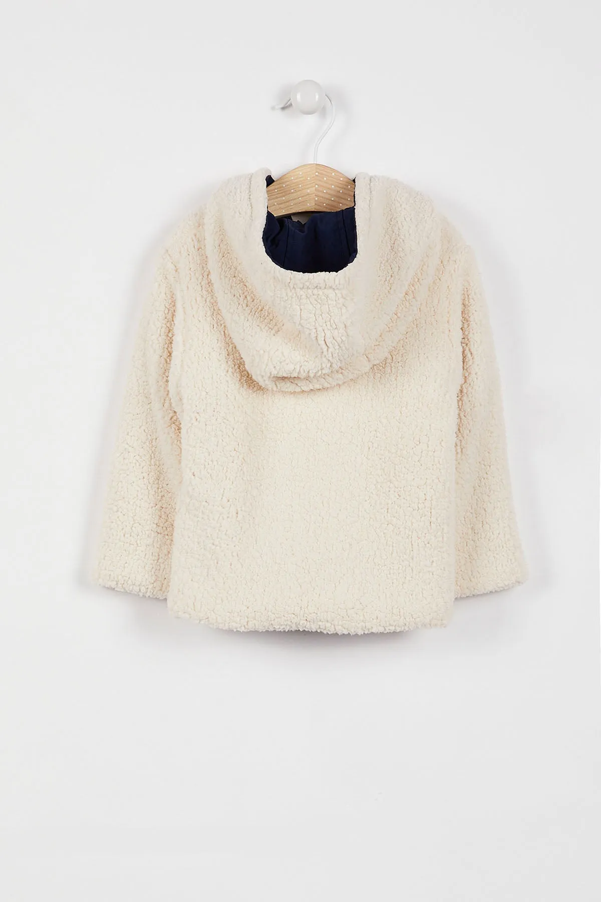 BÉBÉ / VESTE CRÈME BLEU MARINE À DEUX FACES - USB1017-V2