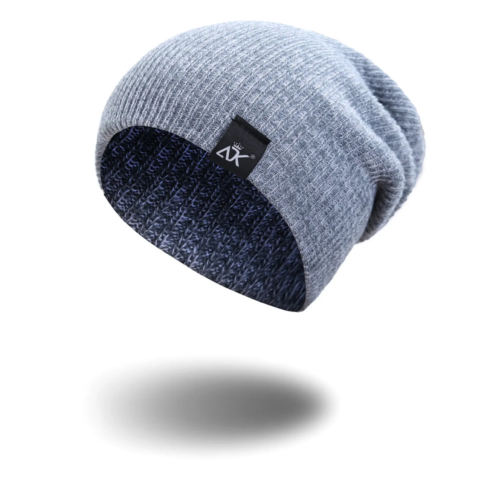 Unisex Knitted Baggy Beanie Hat in Various Colors: Perfect Winter Accessory