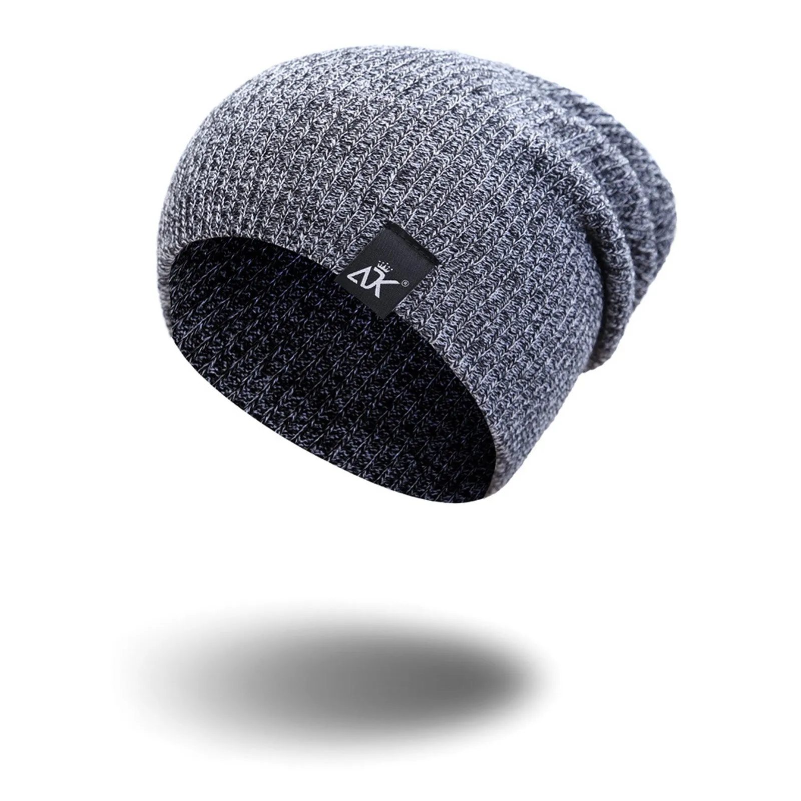 Unisex Knitted Baggy Beanie Hat in Various Colors: Perfect Winter Accessory